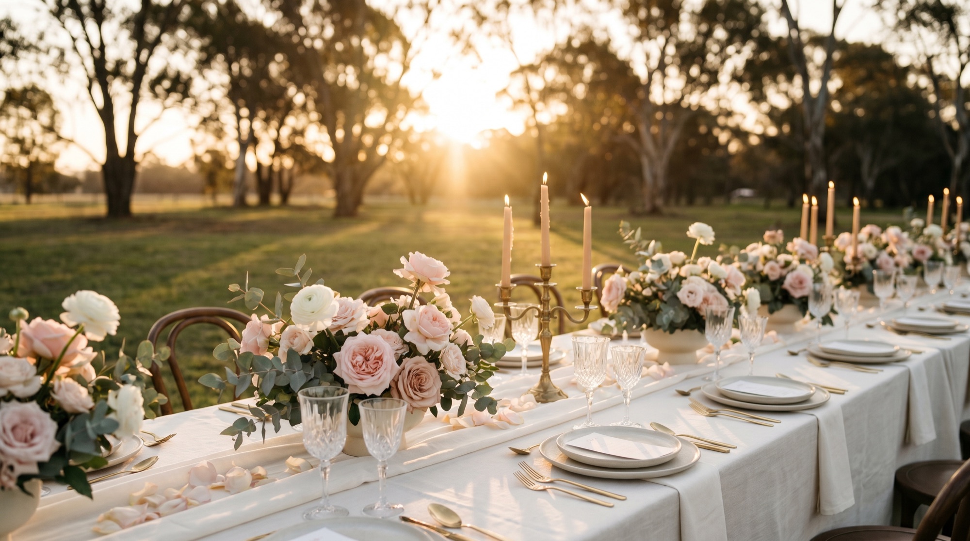 A wedding setting