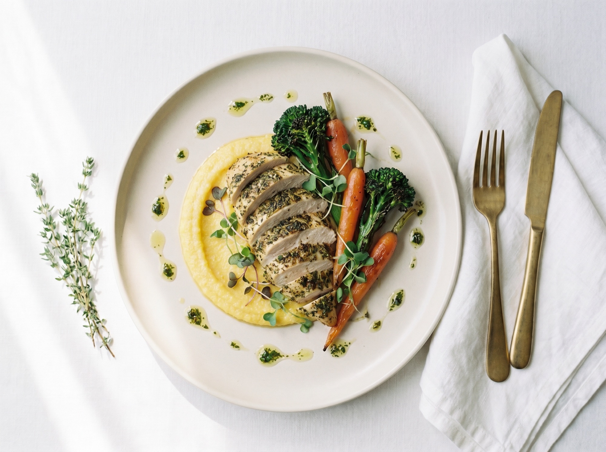 A beautifully plated course